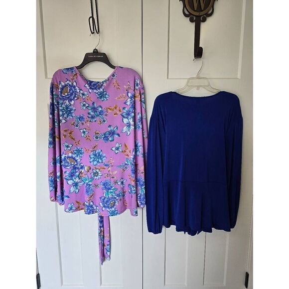Blue Sol Tops Bundle of two New Sz 3X - Picture 5 of 9